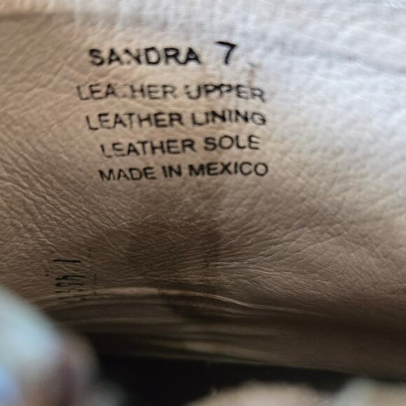 Freebird by Steven Sandra Chain Buckle Studded Boho Ankle Booties Beige Size 7 - Picture 7 of 7